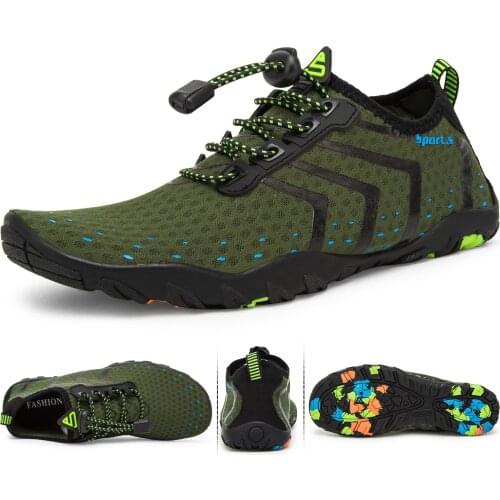 Men Women Aqua Shoes Barefoot Beach Diving Swimming Water Shoes Upstream Wading Shoes Breathable Quick Drying River Sea Sneakers