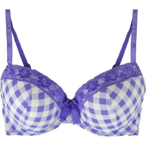 Push Up Women Bras Violet/Red Color Priting Geometric Patten Have B/C Cup Girls Love Bra Underwear Demi NO.ZBW014
