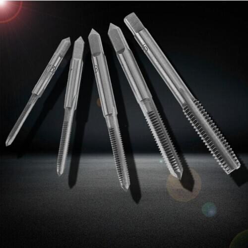 6Pcs/set Adjustable 3-8mm T-Handle Ratchet Tap Wrench With M3-M8 Machine Screw Thread Metric Plug Machinist Tool