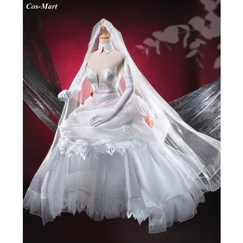 Hot Anime DARLING In The FRANXX 02 Cosplay Costume Fashion Gorgeous White Wedding Female Halloween Party Role Play Clothing S-XL