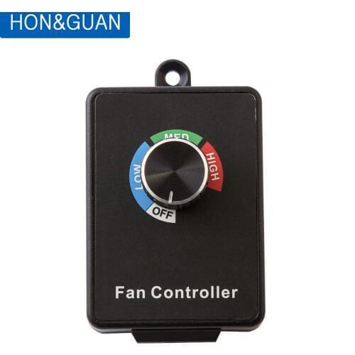 Hon&Guan 350W Variable Dial Router Centrifugal Inline Duct Exhaust Fan Speed Controller