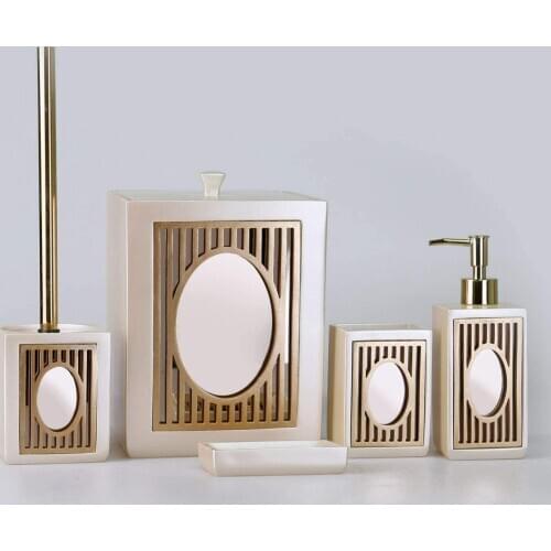 By Selim SELİM BATHROOM SET GLAMOR SBNY139INC15RS İNCİ