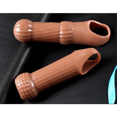 Reusable Extender Penis Ring Cock Ring Penis Sleeves Cock Condoms With Scrotum Rings Erection Erotic Toys For Men Delayed Rings