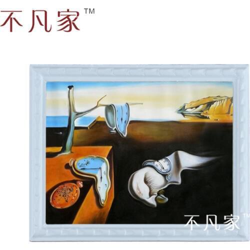 Dollhouse 1:12 scale Wholesale miniatue Classical the Persistence of Memory oil painting C-19