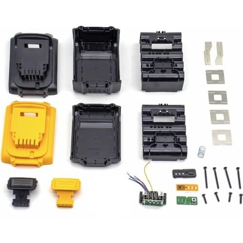 Li-Ion Batterij Plastic Case Opladen Bescherming Circuit Board Box Shell Voor for 20V DCB200 Black/Yellow