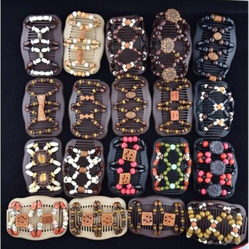 Lovef Thick Hair clip combs hair accessories for girl Bun Maker Easy Updo Doesn't slide out of your hair Holds Waterproof 5 Pcs