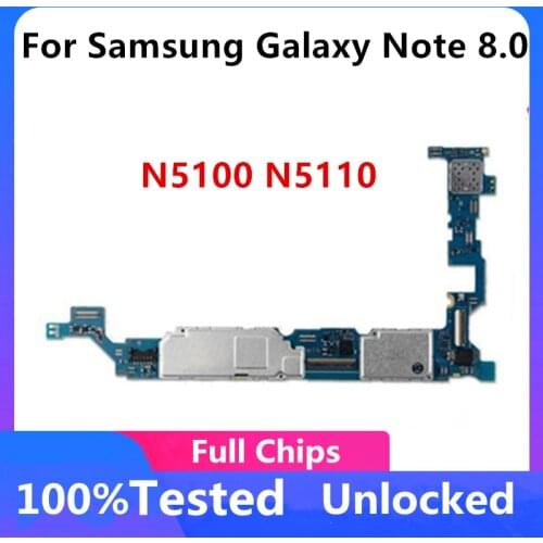 16GB For Samsung Galaxy Note 8.0 N5110 N5100 Motherboard Unlocked Logic Board Original Mainboard Full Tested With Android