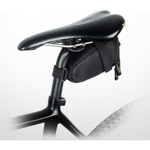 Bicycle Mini Rear Seat Bag Bike Small Portable Saddle Tail Bag Band Installation Rainproof Designed Polyester