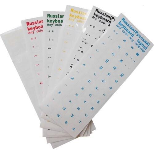 5pcs/lot Russian keyboard stickers 5pcs/lot for Computer Mechanical keyboard notebook Desktop Laptop Russians