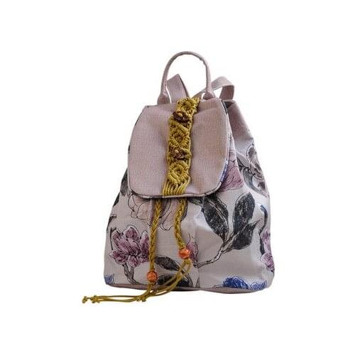 New Fashion Women Shopping Appliques Backpacks!All-match Lady String&Hasp Backrack Top National Organization Appliques backpack