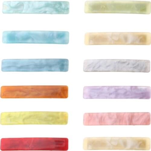 Bulk Price China Factory Barrettes Hair Clip Glitter Chirstmas Day Acrylic Metarial Straight Clips Hair Accessories For Girls