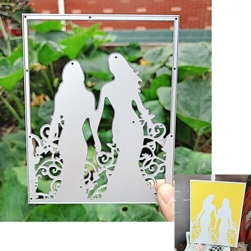 Suitable for metal cutting mold and scrapbook photo album DIY greeting card making 3D creative boudoir woman mold 2020 NEW