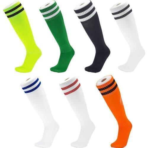 Professional sports Men Women Kids/boys thin breathable Tennis Running Soccer Stockings Socks Knee High Football stripe Socks