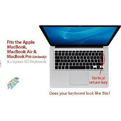 10PCS Transparent Clear Silicone Keyboard Cover Skin sticker for English French Spanish German UK/EU MacBook Pro air 13" 15" 17"