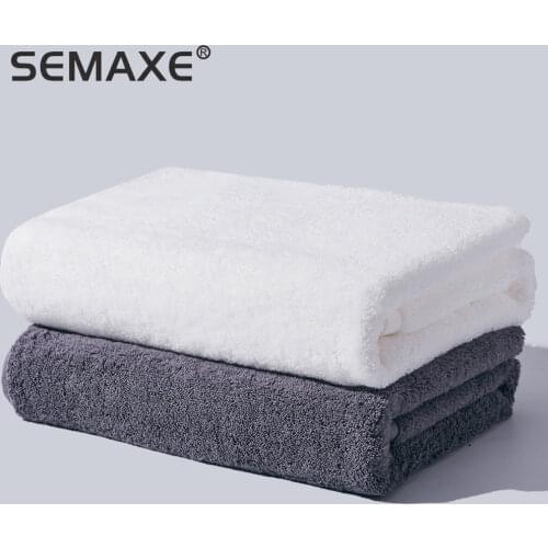 SEMAXE Bath Towel Pure Cotton Luxury High Quality Bath Towel Set 70x140cm Two Piece Set Soft Super Absorbent Yellow White Blue G