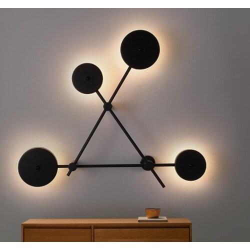 Modern creativity design Wall Lamps Italian style Industry Round Wall Lights Iron Luminaire for Bedroom Living Room Foyer Cafe