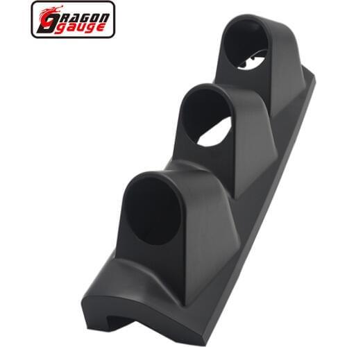 Dragon gauge 52mm Universal 3 Hole Right Hand column Drive Car A Pillar Black Triple Gauge Holder Gauge Pods