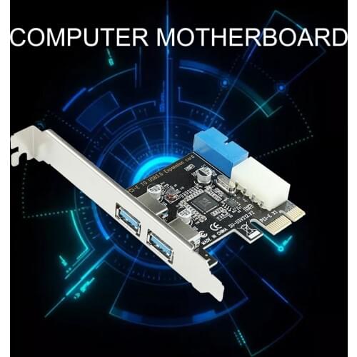USB 3.0 PCI-E Expansion Card Adapter 2 Port USB3.0 Hub Internal 19pin 19 pin Header USB 3 to PCIE PCI express adapter Card