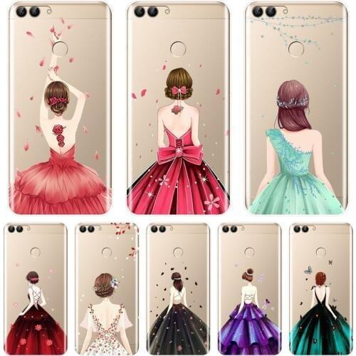 Back Cover For Huawei P9 Lite Mini P10 Plus P20 Pro P Smart Silicone Girl Flower Phone Case For Huawei P8 P9 P10 P20 Lite 2017