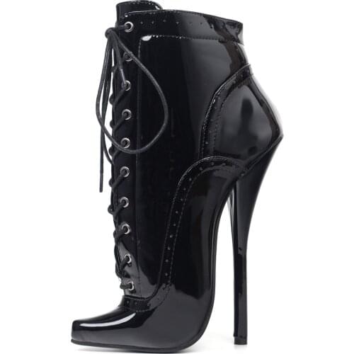 Womens Boots Sexy Pointed Toe Party Boots Stiletto Heel SM Ankle Boots US Size 6-14 No.230N-6