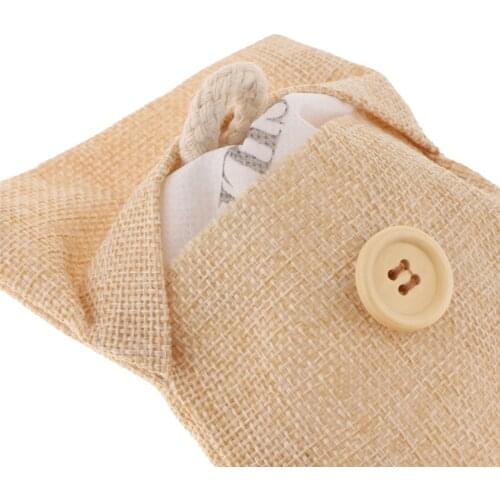 100g Silica Gel Desiccant Packet Moisture Absorber Dehumidifier+Beige Bag