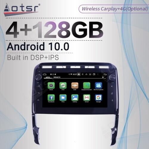 128GB DSP Carplay Android Screen Player Car For Porsche Cayenne 2004 - 2010 GPS Navigation PX6 Auto Radio Audio Stereo Head Unit
