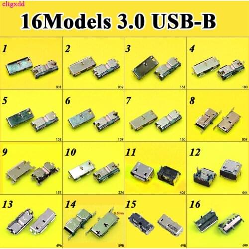 16Models For Seagate Toshiba Mobile Hard Disk Drives Data Jack Dock Tablet DIP2 10pin Female Micro USB 3.0 B Type Socket