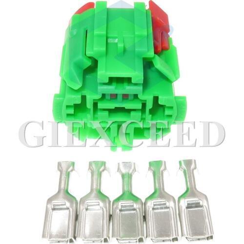 2 Sets 5 Pin 455 01E 225 Auto Fan Relay Socket Automotive Radiator Wire Plug 45501E225 For Citroen Beverly Elysee Cable Socket