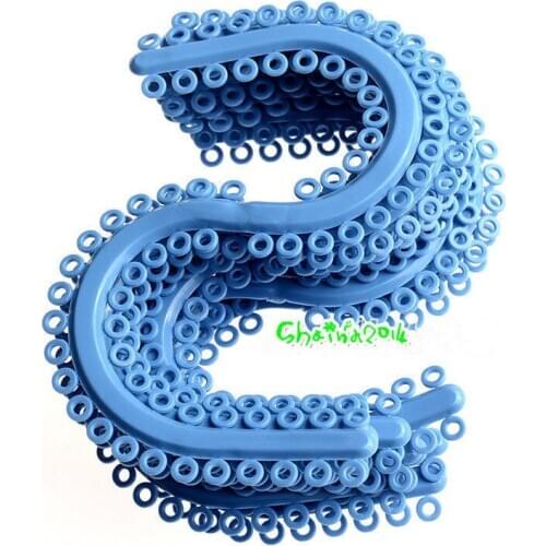 700pcs/set Dental Orthodontic Separate Ligature Ties Blue Color S type