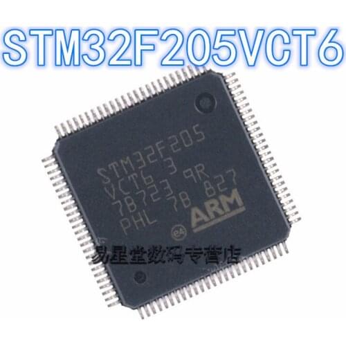 1PCS 100% new original authentic STM32F205VCT6 QFP-100 32F205VCT6 QFP100 32-bit microcontroller chip