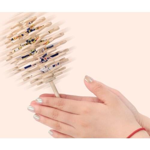 Wooden childrens intelligence development toys Adult decompression games Fibonacci Spiral Tree Chinese culture ornaments