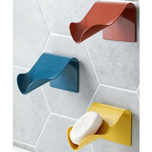 Soap Holder Bathroom Shower Soap Storage Box Dish Plates Saver Drainage Plastic Container Free Drilling Wall Shelf Bath Tray