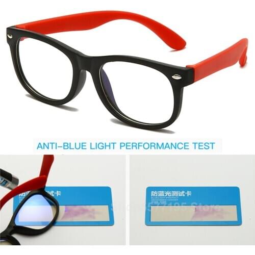 2020 Anti blue Light Kids Glasses Children Square Optical Frame Eyeware Boy Girls Square Computer Transparent Eyeglasses UV400