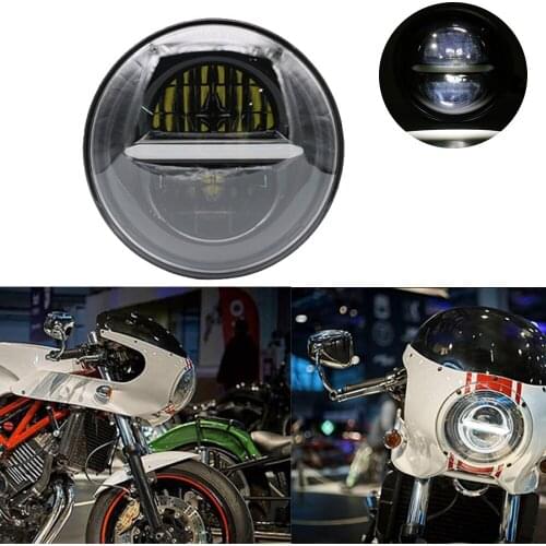 For Yamaha trx850 LED Headlight 5.75 inch Moto Headlamp 5 3/4" White DRL For Harley motorcycle Dyna Sporter Street Bob FXD