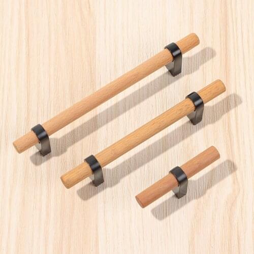 Zinc Alloy Door Handle Wood Door Knob Kitchen Cupboard Cabinet Wardrobe Drawer Pulls Modern Furniture Hardware Home Decor