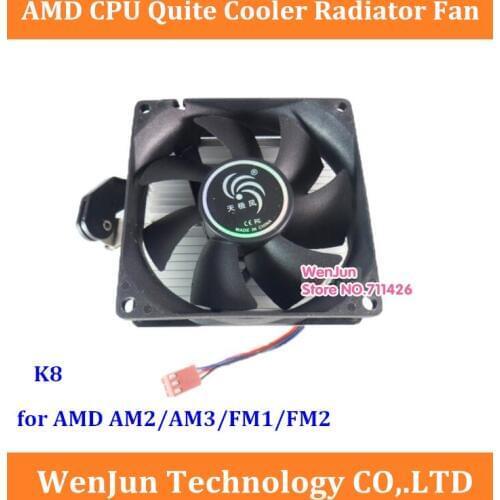 Best price for CPU Cooler 3pin PWM CPU quite fan for AMD FM1/FM2/AM2/AM3 ,for K8 CPU radiator fan