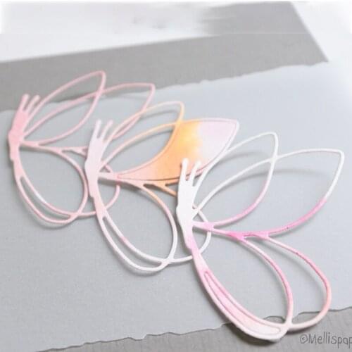 MISS VINTAGE Metal Cutting Dies 2PCS SET Butterfly diy Scrapbooking Photo Album Decorative Embossing PaperCard Crafts Die 2021
