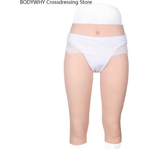 New Cross-dressing Silicone Fake Vagina Cropped Trousers Trousers Free Shipping
