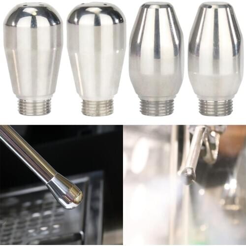 Steam Nozzle Froth Tip Coffee Machine Replacement Part Spout Coffee Machine Nozzle Stainless Steel Reusable