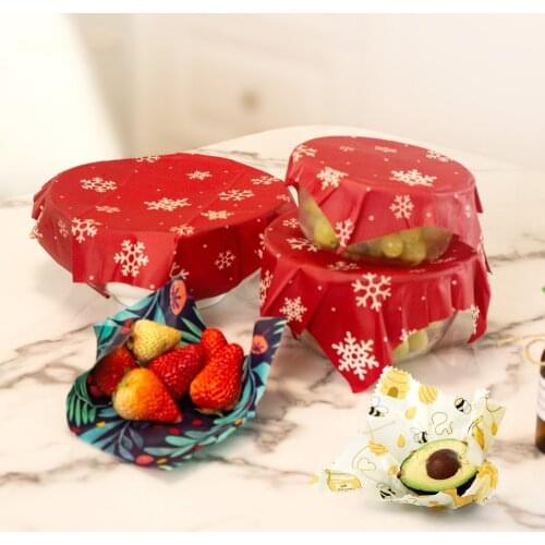 Zero Waste Beeswax Food Wrap Eco-Friendly Reusable Fresh-Keeping Food Wraps Foods Packaging Kitchen Tools
