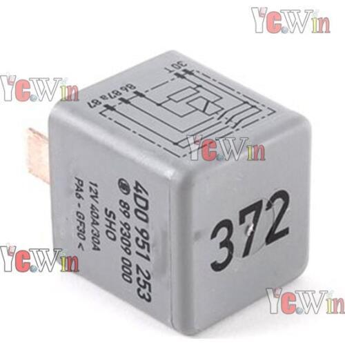 YCWIN Fuel Pump Relay #372 For Audi 100 1992-1994 A4 1996-2001 A6 1995-2004 A8 For VW Passat B5 1998-2002 4D0951253