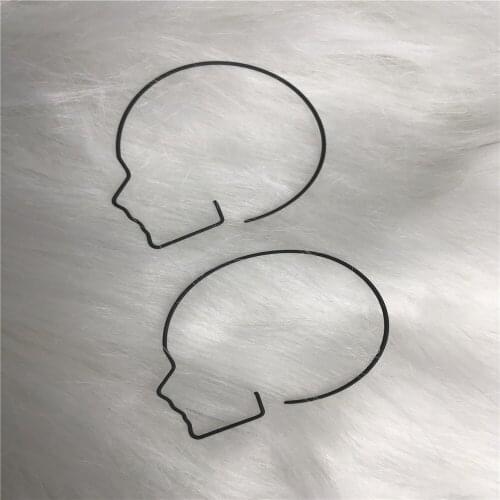 Retro Simple Harajuku Abstract Face Female Earrings Women Fashion Creative Joker Halloween Jewelry Party Personality Accessories