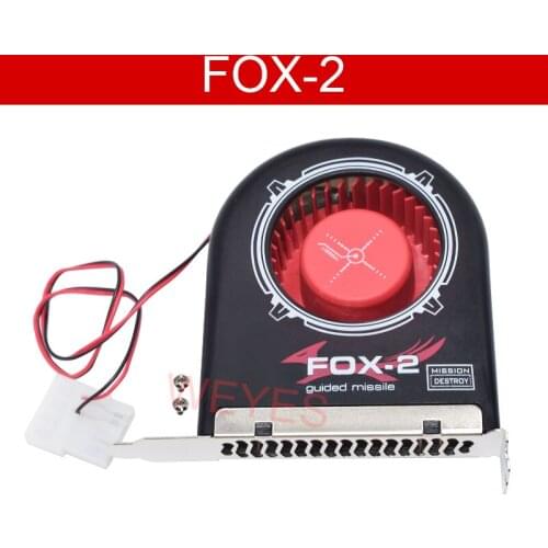 FOX-2 System Blower DC12V 2pin for Computer Chassis Cooling Fan PCI Slot Bit Fan Cooler Long Life Bearing Design High Air Flow