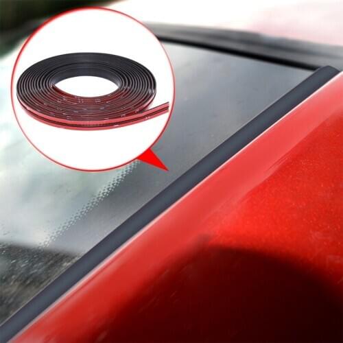 3 Meters Car Front Rear Windshield Seal Protection Seal Strips Door Edge Windshield Roof Sealing Strip Noise Insulation Stickers