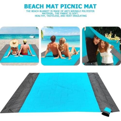 Waterproof Beach Towel Blanket Pocket Sand Free Towel Large Portable Mat Beach Camping Outdoor Towel Beach Picnic Mat Towel