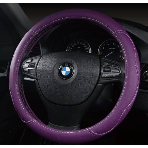 5 Colors High Quality PU Leather Car Steering Wheel Covers Fashion Universal Car Interior Accessories