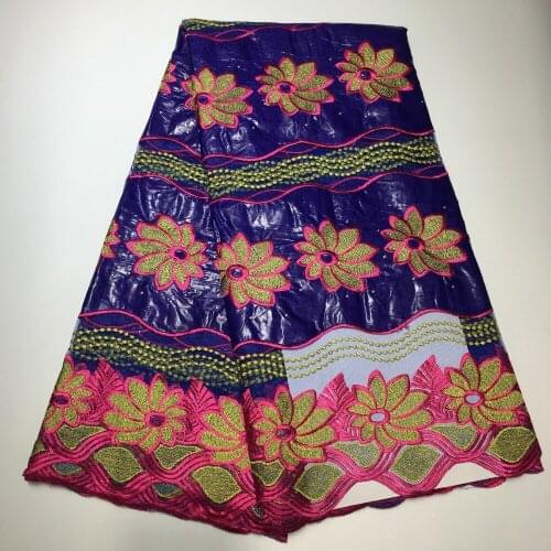 Top quality bazin brode getzner tissu africain patchwork net fabric 5 yards basin riche sewing guinea brocade fabric for wedding