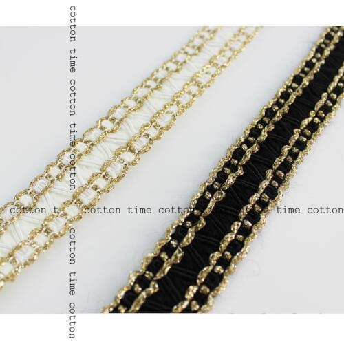 5yards/lot Golden Braid Ribbon 25mm wide Sewing Accessory braided rope Twisted Golden Cords Brand style Craft Decor Ropes