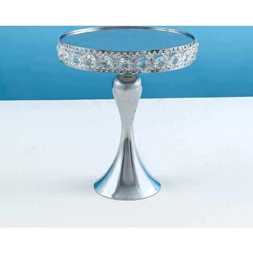 1pcs Silver color cake stand 2tier cupcake stand Fruits Desserts Dish Plates for Tea Birthday Party