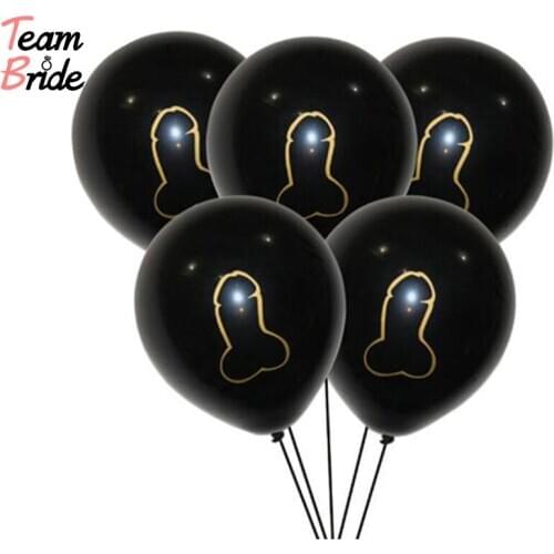 Team Bride 10pcs 10inch Latex balloons Yay Same Penis Forever Balloon Bridal Shower Gold Penis Shape Word Balloon Wedding party